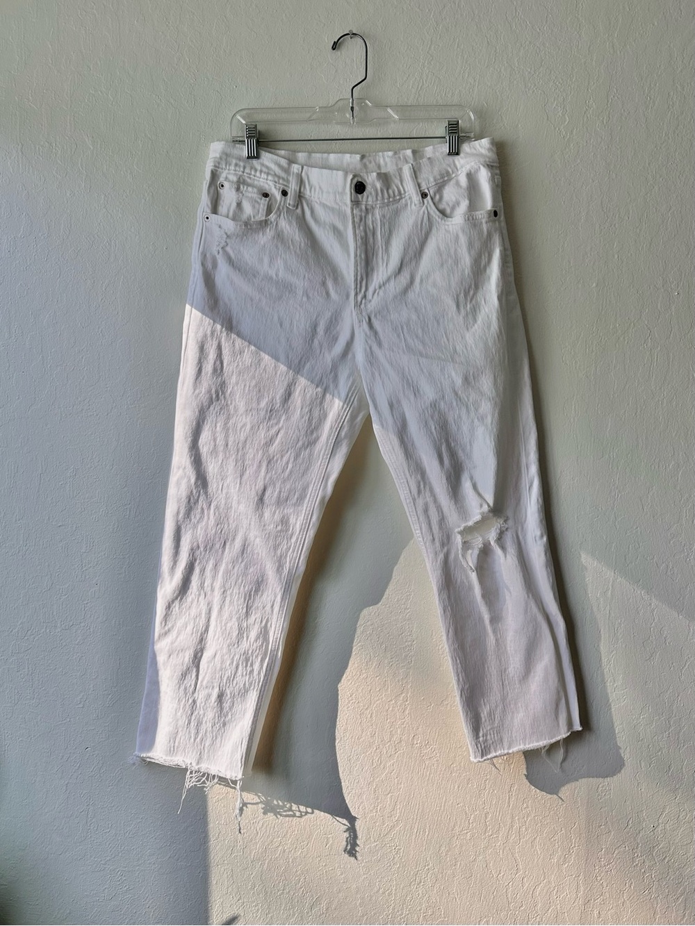 Sold Nwot gap cheeky straight high rise white denim jeans women’s 32 14 short
